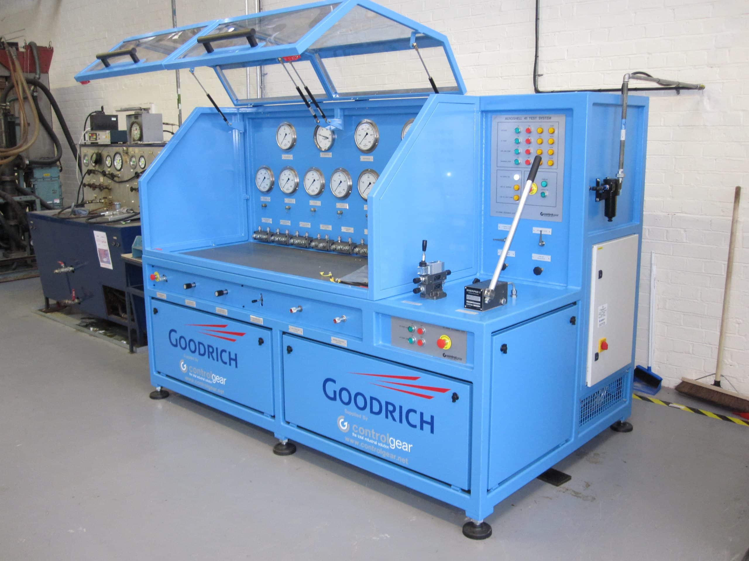 Hydraulic test rig built by Control Gear for an aerospace customer