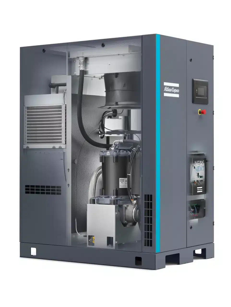 Oil-injected screw compressor
