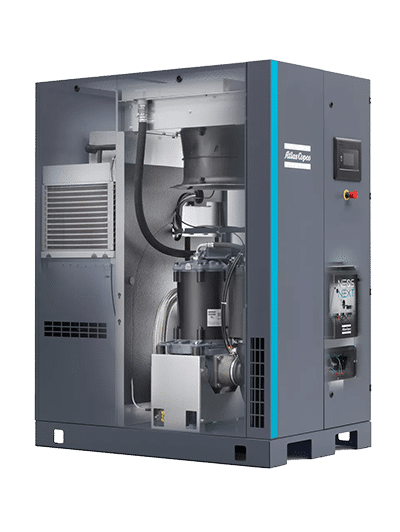 Oil-injected screw compressor
