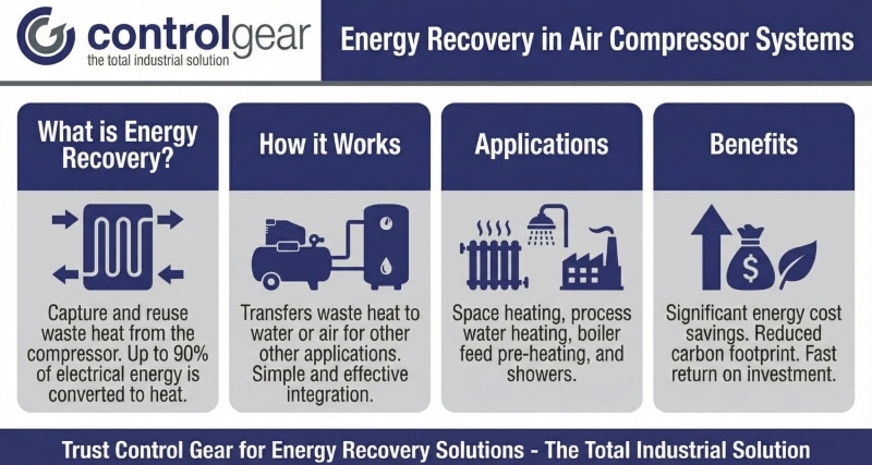 Energy Recovery in Air Compressor Systems