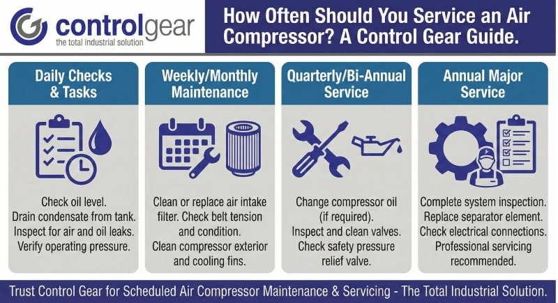 How Often Should You Service an Air Compressor