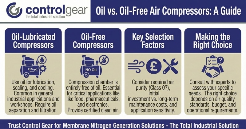 Oil Vs Oil Free Air Compressors
