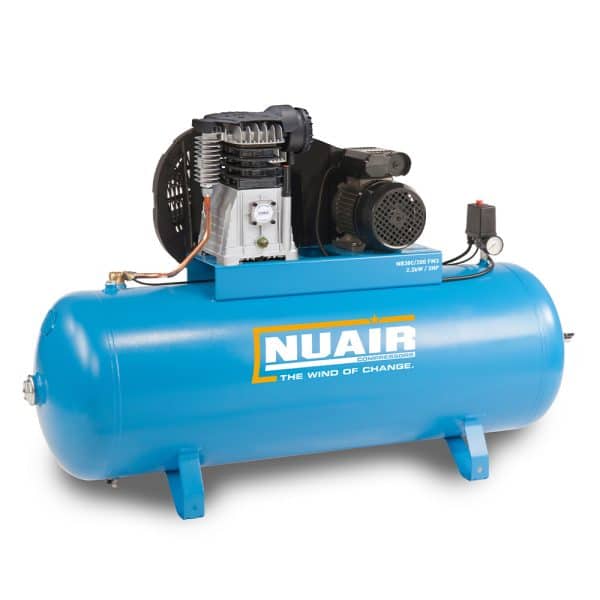 Nuair Pro NB3800B 200L 3HP Stationary Air Compressor (230V)