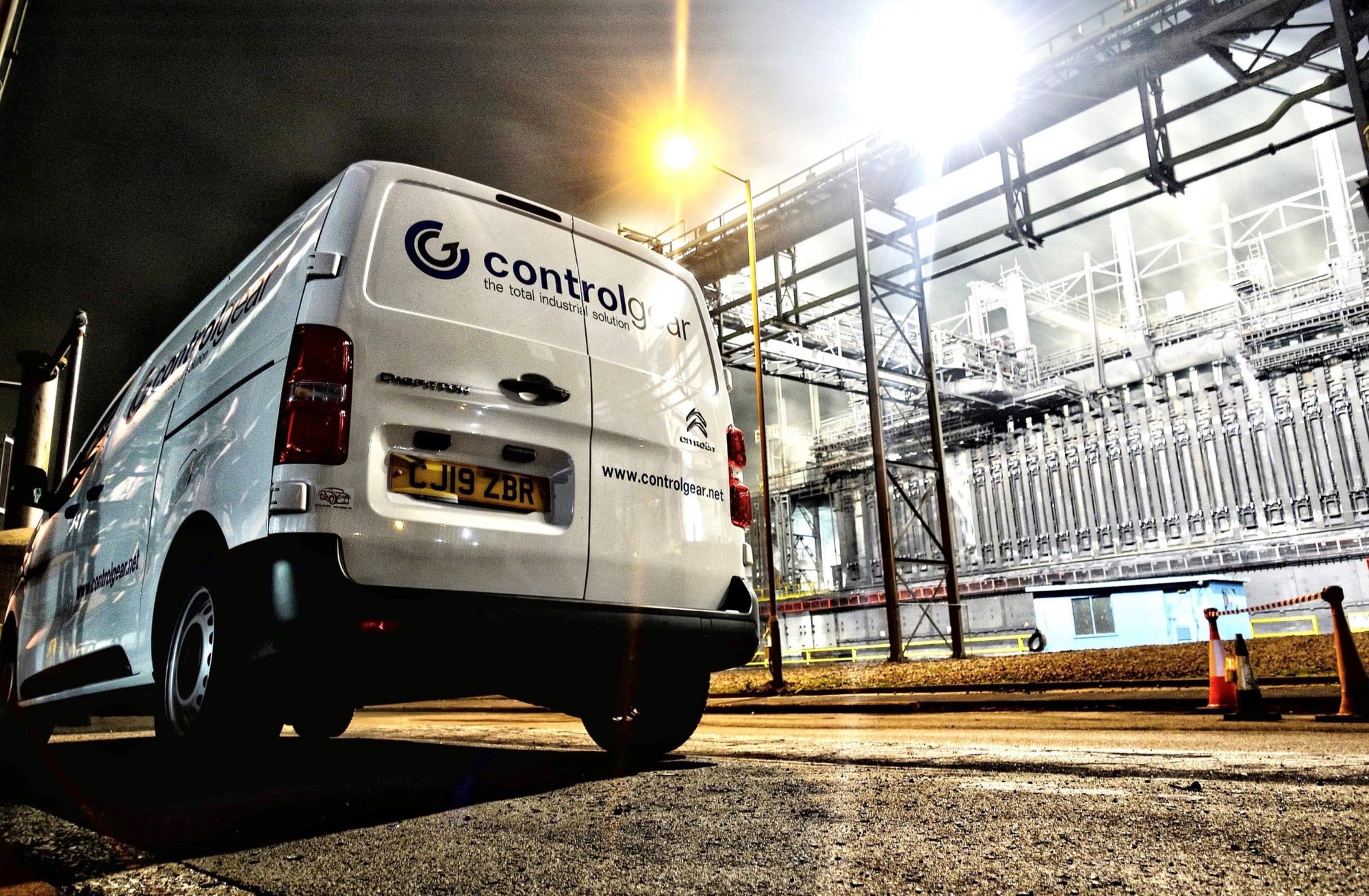 Control Gear van at the Treforest workshop